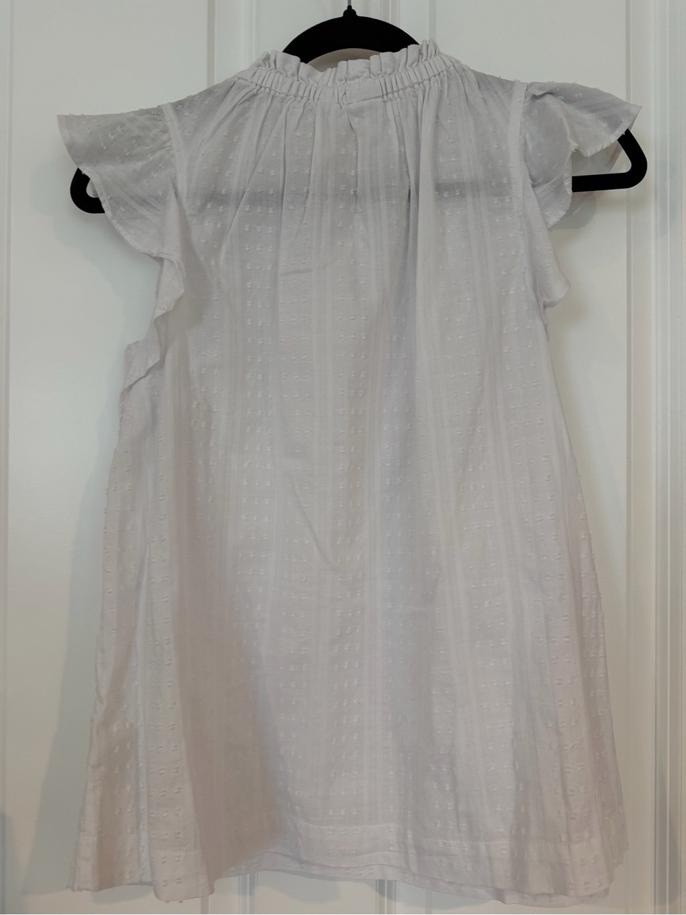 GAP White Ruffle-Smock Blouse - Picture 3 of 3